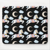 Wintervakantie pastel kinder kerstpatroon muismat (Voorkant)