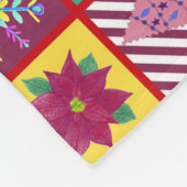 wintervakantie-patchwork fleece deken (Hoek)