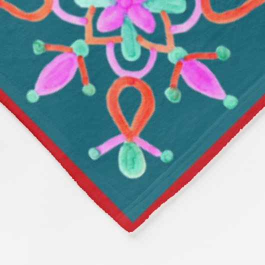 Wintervakantie Patchwork Foto Fleece Deken (Hoek)