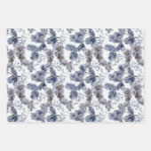 Wintervakantie patroon inpakpapier vel (Voorkant 2)