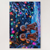 Wintervakantie peperkoek Kerstkunst Legpuzzel (Verticaal)