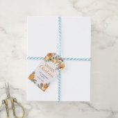 Wintervakantie sinaasappels vrolijke kerstcadeau l cadeaulabel (Met Touw)