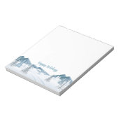 Wintervakantie Sneeuwscène Notitieblok (Linkerzijde)