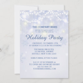 Wintervakantie Sparkle Kantoor Invitations Kaart