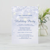 Wintervakantie Sparkle Kantoor Invitations Kaart (Staand voorkant)