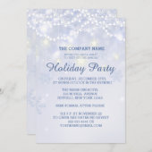 Wintervakantie Sparkle Kantoor Invitations Kaart (Voorkant / Achterkant)