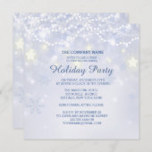 Wintervakantie Sparkle Kantoor Invitations Kaart (Voorkant / Achterkant)