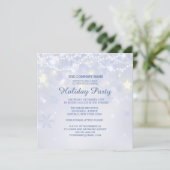 Wintervakantie Sparkle Kantoor Invitations Kaart (Staand voorkant)