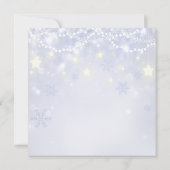 Wintervakantie Sparkle Kantoor Invitations Kaart (Achterkant)