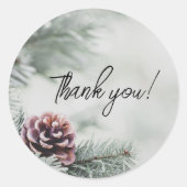 wintervakantie-Sticker Ronde Sticker (Voorkant)