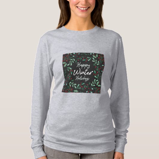 Wintervakantie T-shirt (Voorkant)