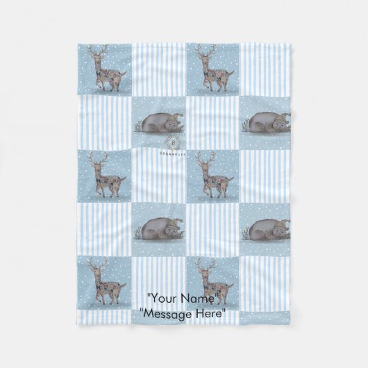 Wintervakantie Thema Baby deken (Voorkant)