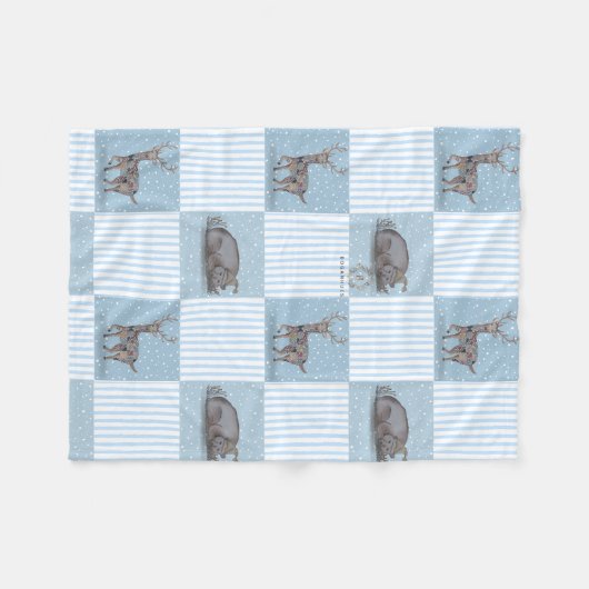 Wintervakantie Thema Baby deken (Voorkant (Horizontaal))