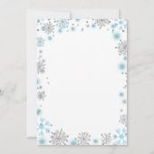 Wintervakantiehuisdouche Kaart (Achterkant)