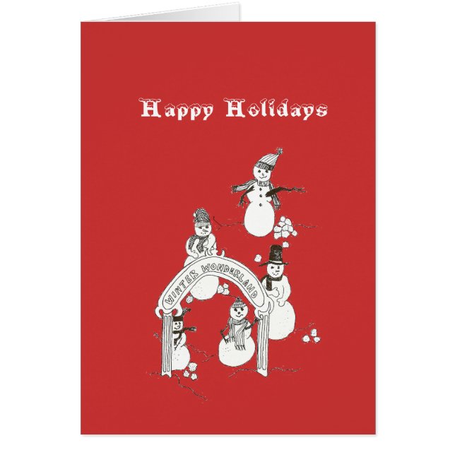 Wintervakantiekaart (Voorkant)