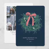  wintervakantiekaartje voor de grote familie feestdagenkaart (Voorkant / Achterkant)