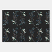 Wintervakantiepatronen rozen inpakpapier vel (Voorkant 2)