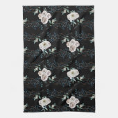 Wintervakantiepatronen rozen theedoek (Verticaal)