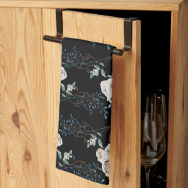 Wintervakantiepatronen rozen theedoek