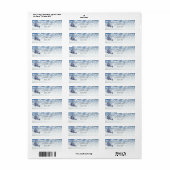 Wintervakantietijd Etiket (Full Sheet)