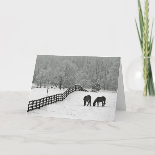Winterveld Feestdagen Kaart (Voorkant)