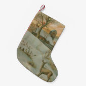 Winterveld herten kerk sneeuw kleine kerstsok (Voorkant (Hangend))
