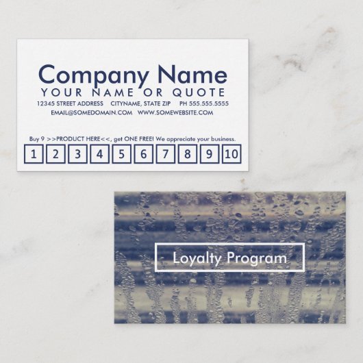 wintervensterloyaliteitsprogramma klantenkaartje (Voorkant / Achterkant)