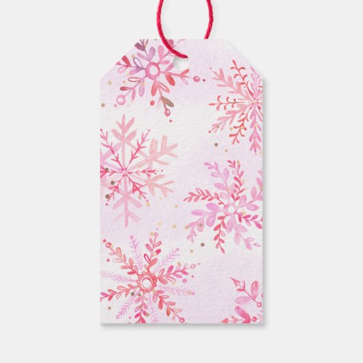 Winterverjaardag Dank u Labels Cadeaulabel (Achterkant)