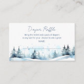 Winterverkeer baby shower informatiekaartje (Voorkant)