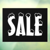 Winterverkoopteken, Kleinhandelswinkeloverdrukplaa Raamsticker (Vel 3)