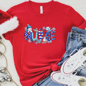 Winterverpleegster T-shirt met sneeuwvlokken