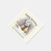 Wintervibes Ermine - Verjaardagsfeest - Servet (Hoek)