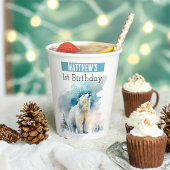 Wintervibes Polar Beer - 1e verjaardag - Papieren Bekers