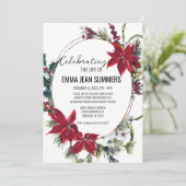 Winterviering van het leven Kerstster Kaart (Staand voorkant)