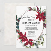 Winterviering van het leven Kerstster Kaart (Voorkant / Achterkant)