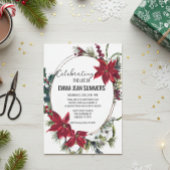 Winterviering van het leven Kerstster Kaart