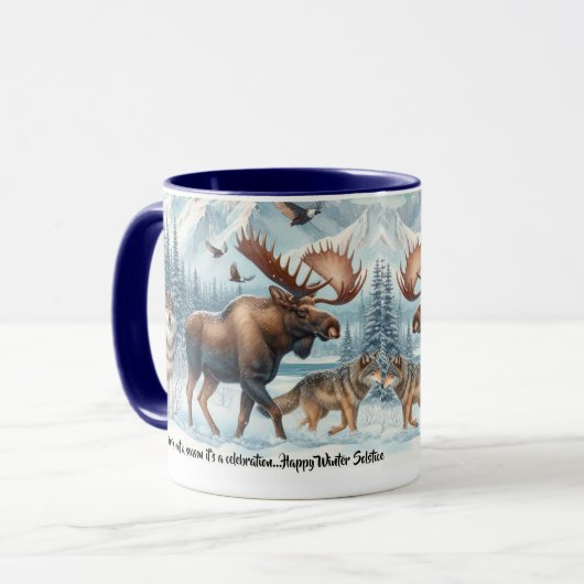 Winterviering Wildlife in Wintersneeuwmok Mok (Voorkant links)