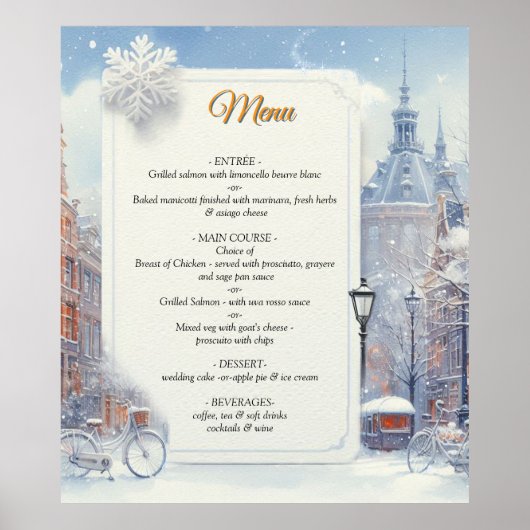 Wintervieringen in Amsterdam Poster (Voorkant)
