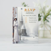 Wintervieringen in Amsterdam RSVP Kaartje (Staand voorkant)