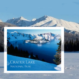 Winterview, Crater Lake National Park. Oregon Briefkaart
