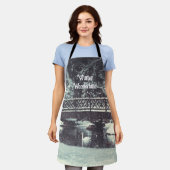 Wintervijver Schort (Gedragen)