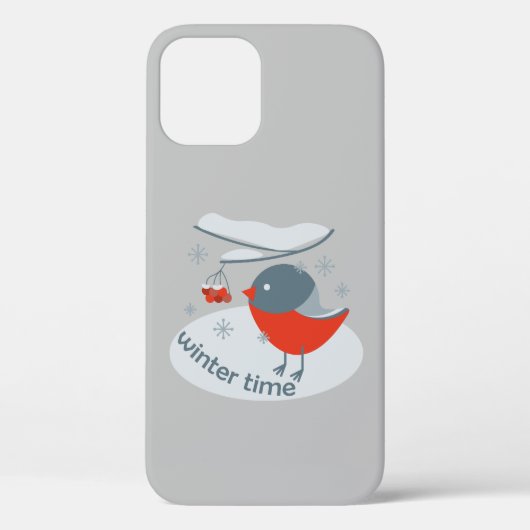 Wintervinnij en rode rowanbessen Case-Mate iPhone case (Achterkant)
