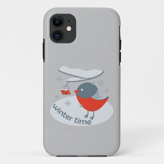 Wintervinnij en rode rowanbessen Case-Mate iPhone case (Achterkant)