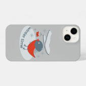 Wintervinnij en rode rowanbessen iPhone hoesje (Achterkant horizontaal)