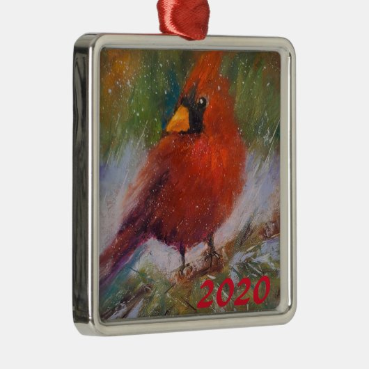 WinterVisitor 3Keramisch Ornament (Rechts)