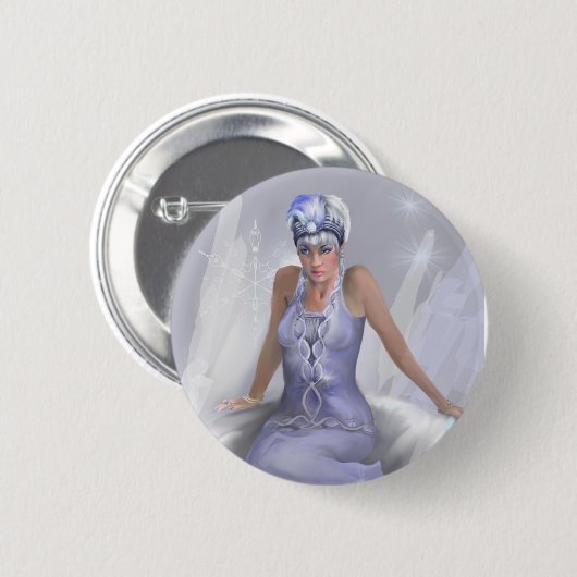 Wintervlam Button (Voorkant /achterkant)