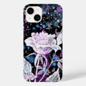 Wintervliegen en Roos Case-Mate iPhone Case (Achterkant)