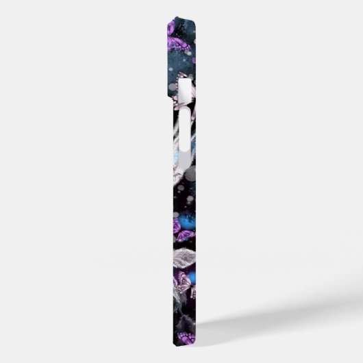 Wintervliegen en Roos Case-Mate iPhone Case (Achterkant / Links)