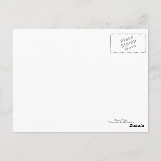 Wintervliezen Briefkaart (Achterkant)