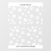 Wintervloed Winterbedrijf of instapdeur voor thuis Raamsticker (Vel)